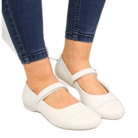 Velcro ballerinaer til Communion Kornecki Jr KOR6271 hvid