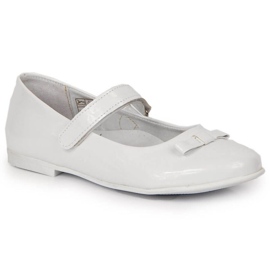 Nadverballerinaer med velcro Kornecki Jr KOR6493C hvid
