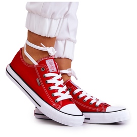 Klassiske sneakers til kvinder Cross Jeans JJ2R4010C Rød