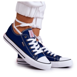 Klassiske sneakers til kvinder Cross Jeans JJ2R4012C Marineblå