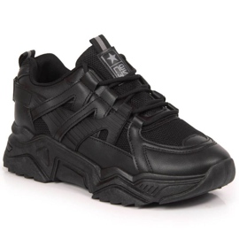 Wedge sneakers Nyheder W EU649A sort