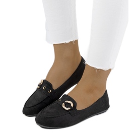 Sorte Leila loafers til kvinder