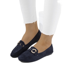 Marineblå Leila loafers til kvinder
