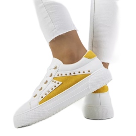Hvide og gule sneakers fra Udinesi
