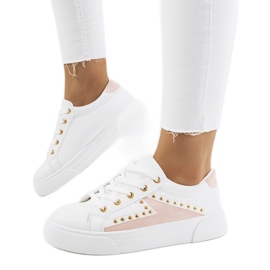 Hvide og lyserøde sneakers fra Udinesi
