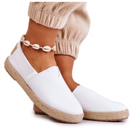 Big Star Moderigtige kvinders Espadrilles Cross Jeans JJ2R4001C Hvid