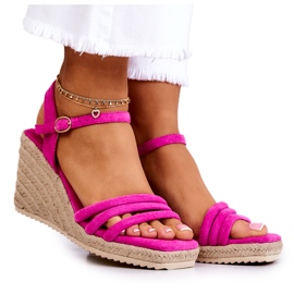 FJ1 Ruskind Pink Louisiana Wedge Sandaler lyserød
