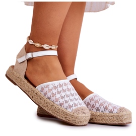 Dame espadriller med spænde Hvid Charlene