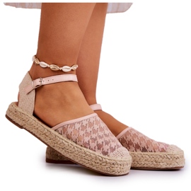 Espadriller til kvinder med spænde Nude Charlene beige