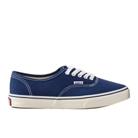 Hør marineblå sneakers til mænd marine blå