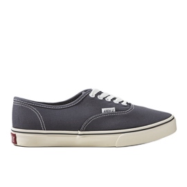 Hør grafit sneakers til mænd grå