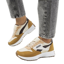 Onorato brune sneakers til kvinder beige