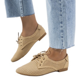 Beige Tapleys gennembrudte sko