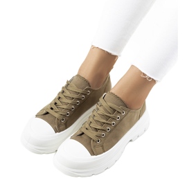 Grønne sneakers med chunky Prenzel-sål