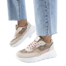 Elyne beige sneakers til kvinder