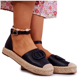 FE1 Espadriller med sort Nells dekoration
