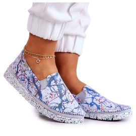 Dame læder Slip-On Sko Maciejka 03512-39 Blå