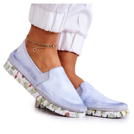 Slip-on sko til kvinder Maciejka 03512-40 Lyseblå