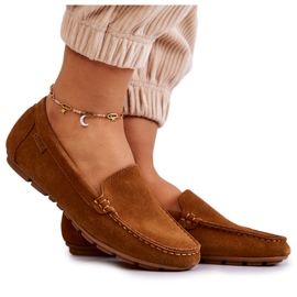 Dame ruskind Loafers Big Star JJ274660 Camel brun
