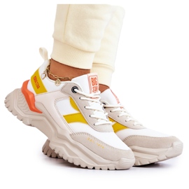 Sportssko til kvinder Big Star JJ274A411 Hvid og Beige