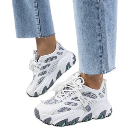 Hvide sneakers til kvinder fra Melsen flerfarvet