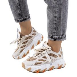 Beige damesneakers fra Melsen