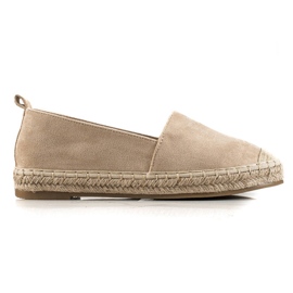 Bestelle Beige ruskind Espadrilles
