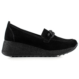 Filippo Læder Brogues På Platformen sort