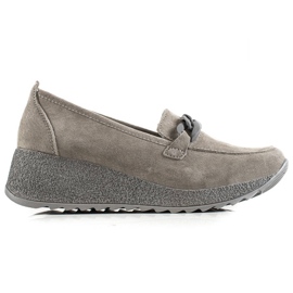 Filippo Læder Brogues På Platformen grå