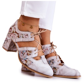 Dame læderstøvler Maciejka 05328-04 Beige