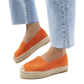 Orange Capelle gennembrudte espadriller