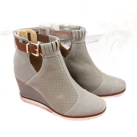 Grå gennembrudt kile sneakers Filippo W PAW117B