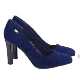 Suede pumps Sergio Leone W SK3AP marineblå marine blå