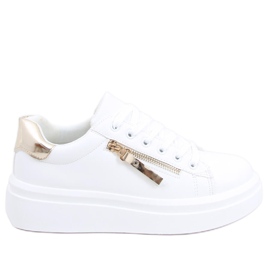 Damesneakers Lerato HVID / GULD gylden