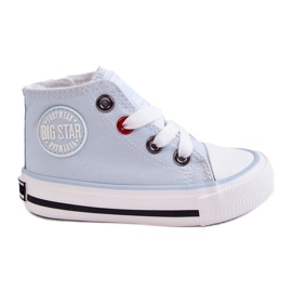 High-top børnesneakers med lynlås Big Star HH374088 Blå