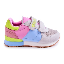 Børnesportssko Memory Foam Big Star JJ374252 Pink-Blue blå lyserød grå