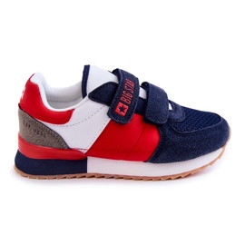 Børnesportssko Memory Foam Big Star JJ374256 Marineblå-Rød hvid marine blå