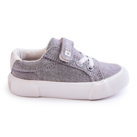Lave sneakers til børn med velcro Big Star JJ374107 Grå
