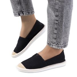 Sorte espadriller til kvinder fra Tanner