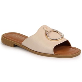 Hjemmesko med dekoration Potocki W WOL74B beige