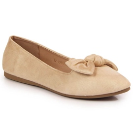 Ballerinaer lordsy med sløjfe Potocki W WOL76 beige