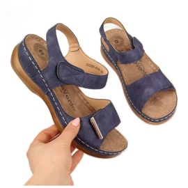 Velcro sandaler eVento W EVE223C marineblå marine blå