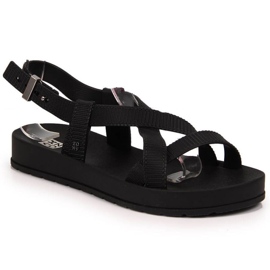 Zaxy W INT1706 gummi romerske sandaler sorte