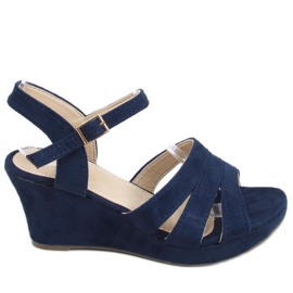 Nirali Navy kile-sandaler marine blå