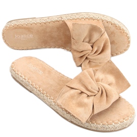 Baina Camel espadrilles hjemmesko beige