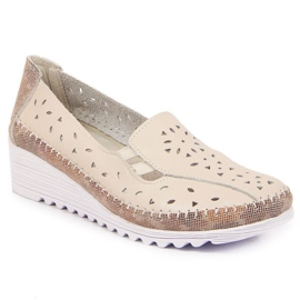Kilesko i læder beige T.Sokolski W SCA156