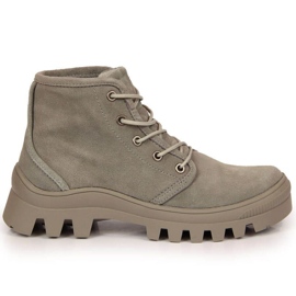 Grå Filippo W PAW325B lædersneakers