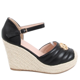 Aika Black kile sandaler sort