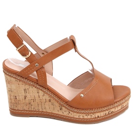 Kilesandaler Nancy Camel brun