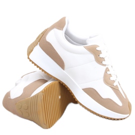Adem Khaki trænere beige hvid